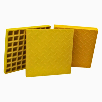 Solid Top FRP Grating 1220x3660mm 38x38mm mesh