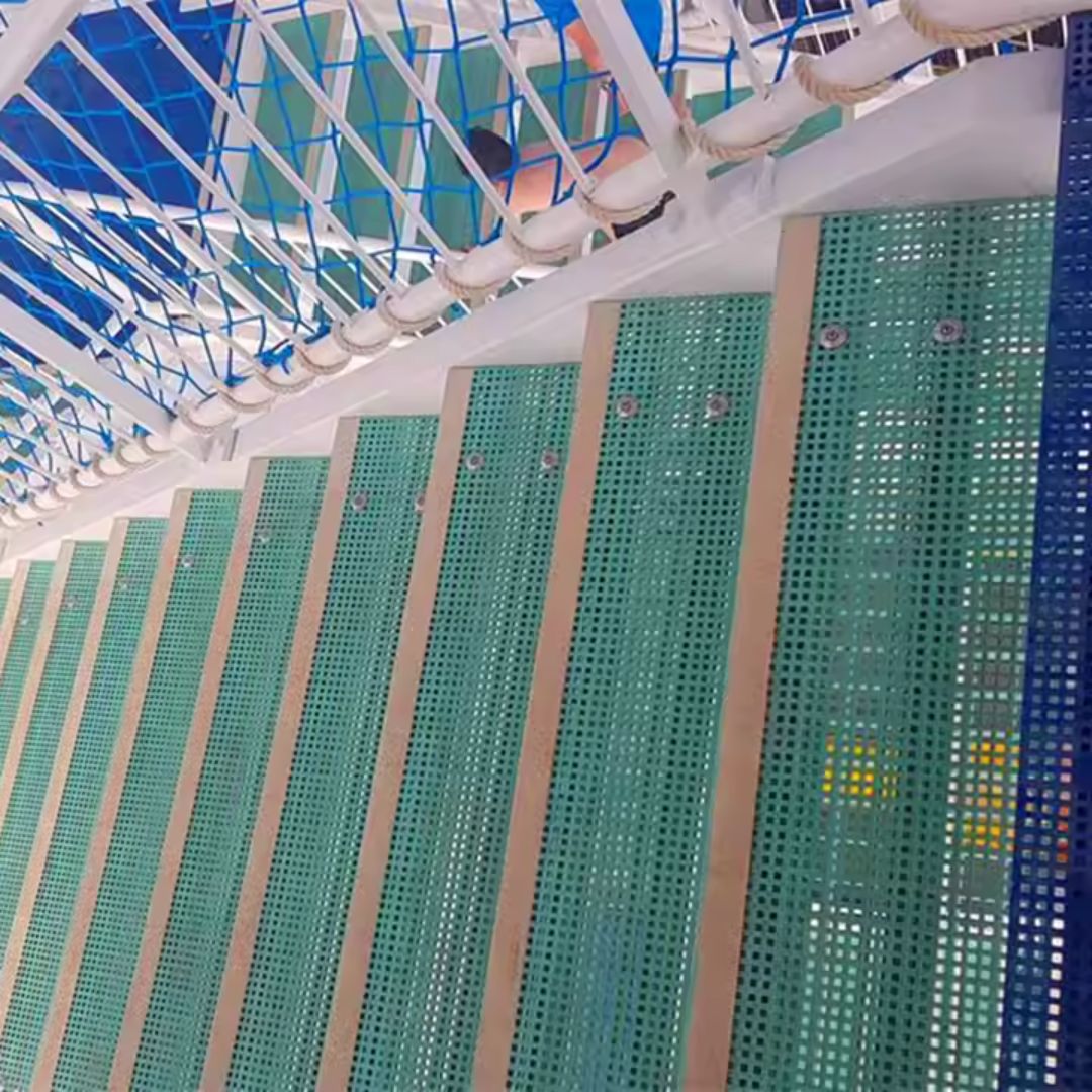 FRP Grating 12.7x12.7mm Micro Mesh non-slip grit