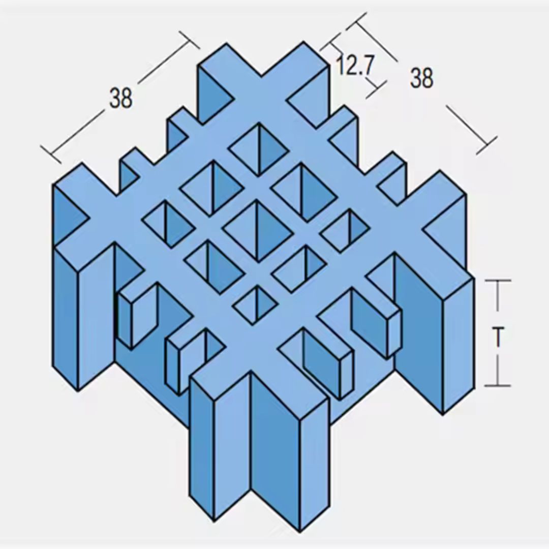 FRP Grating 12.7x12.7mm Micro Mesh non-slip grit